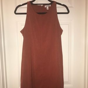 Burnt Orange Suede Dress